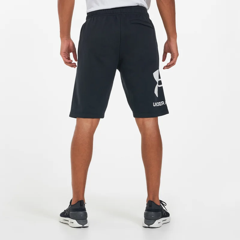 UNDER ARMOUR Black Men's UA Rival Fleece Big Logo Shorts for Men | Best Price UAE